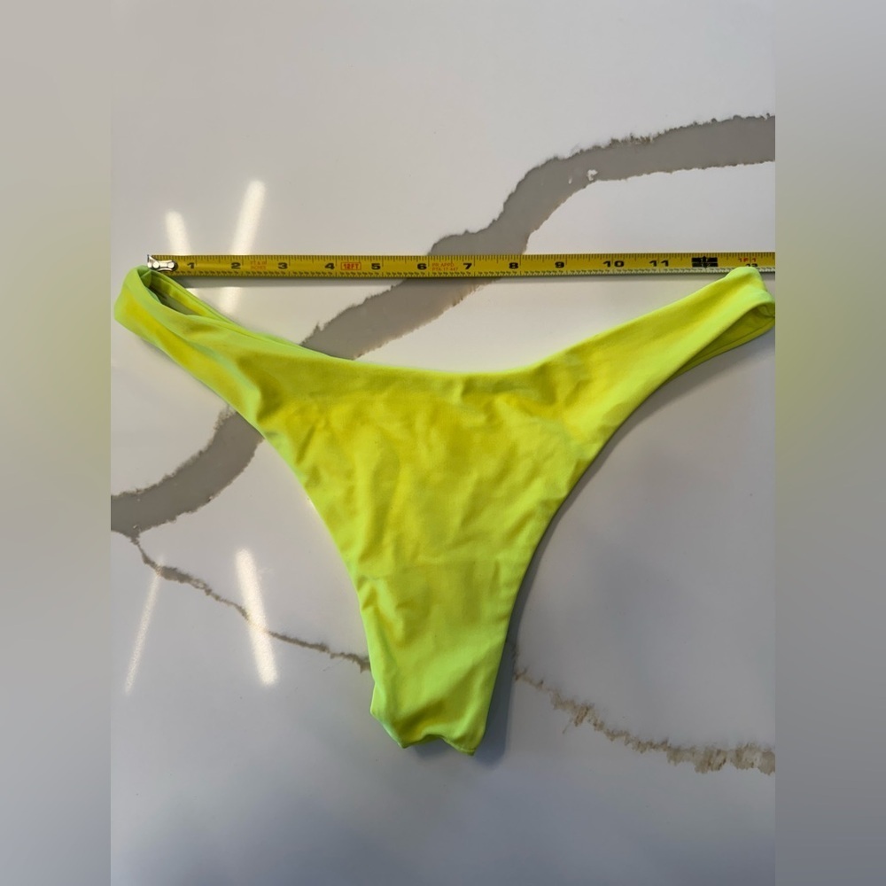 Zaful Neon Yellow Women's Swim Bikini Bottom